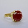 Red Onyx Gemstone Ring Wedding 925 Sterling Silver Rings